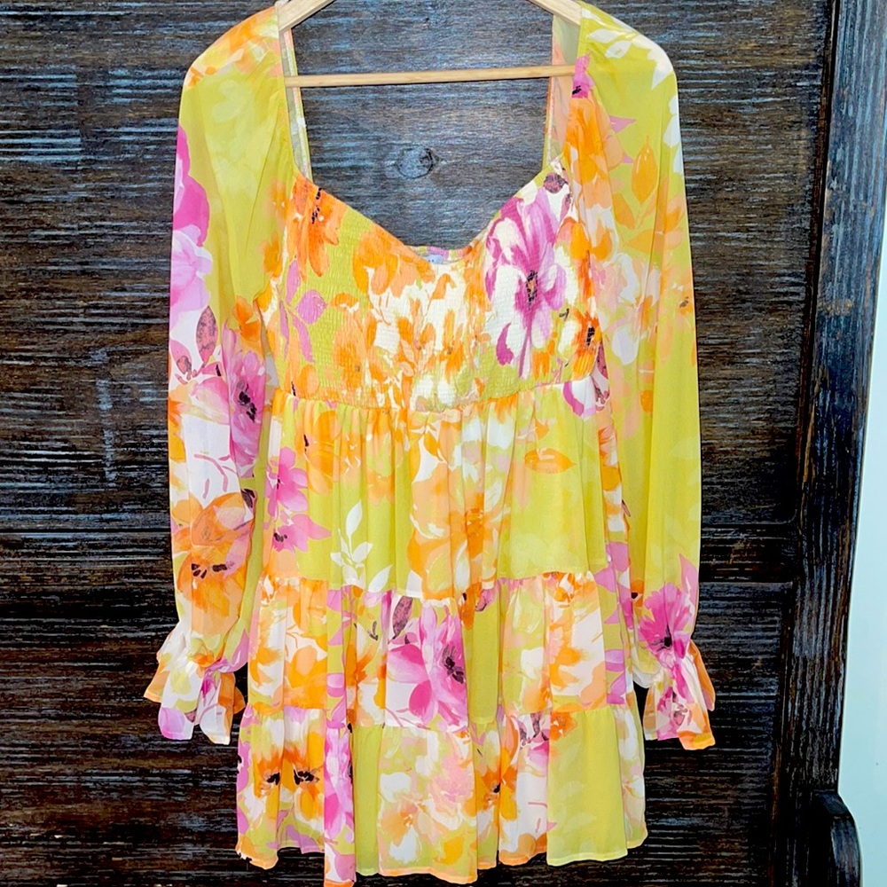 NWT smocked mini dress